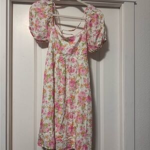 Altar’d State Floral Puff Sleeve Dress